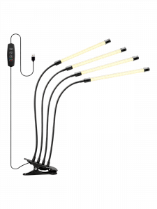 Фитолампа для растений с таймером на прищепке Огонек OG-LDP08W